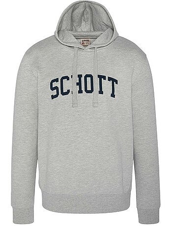 Sweat à capuche Homme Schott Logo