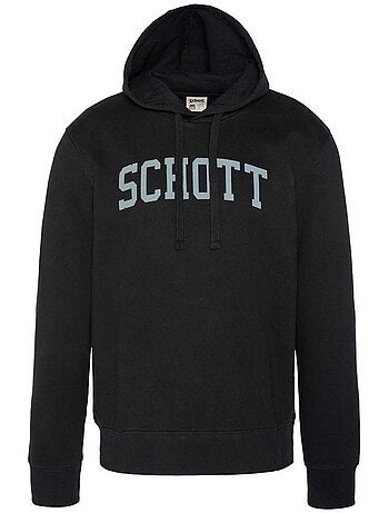 Sweat à capuche Homme Schott Logo