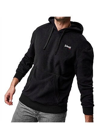 Sweat à capuche Homme Schott Micro Polar