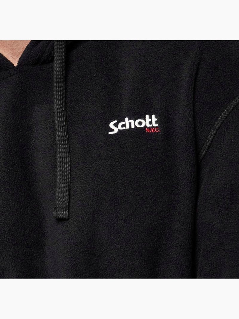 Sweat à capuche Homme Schott Noir - Kiabi