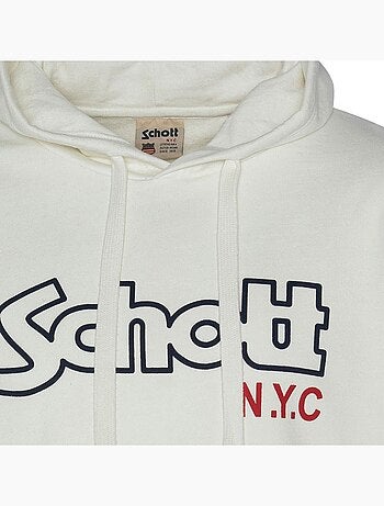 Sweat à capuche Homme Schott Vintage