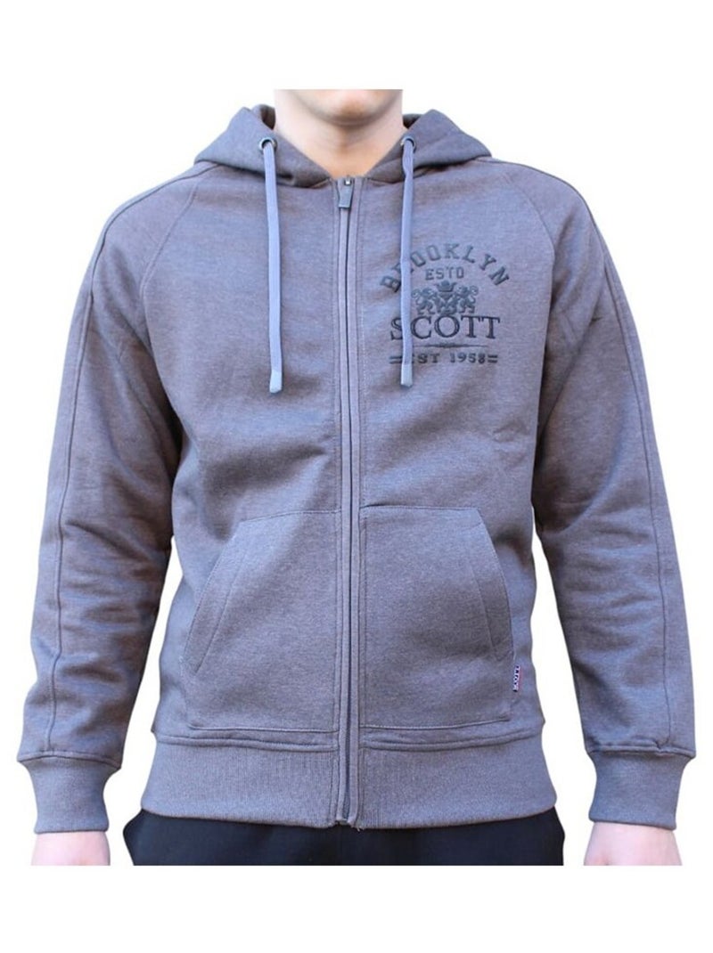 Sweat à capuche homme Scott Bleu clair - Kiabi