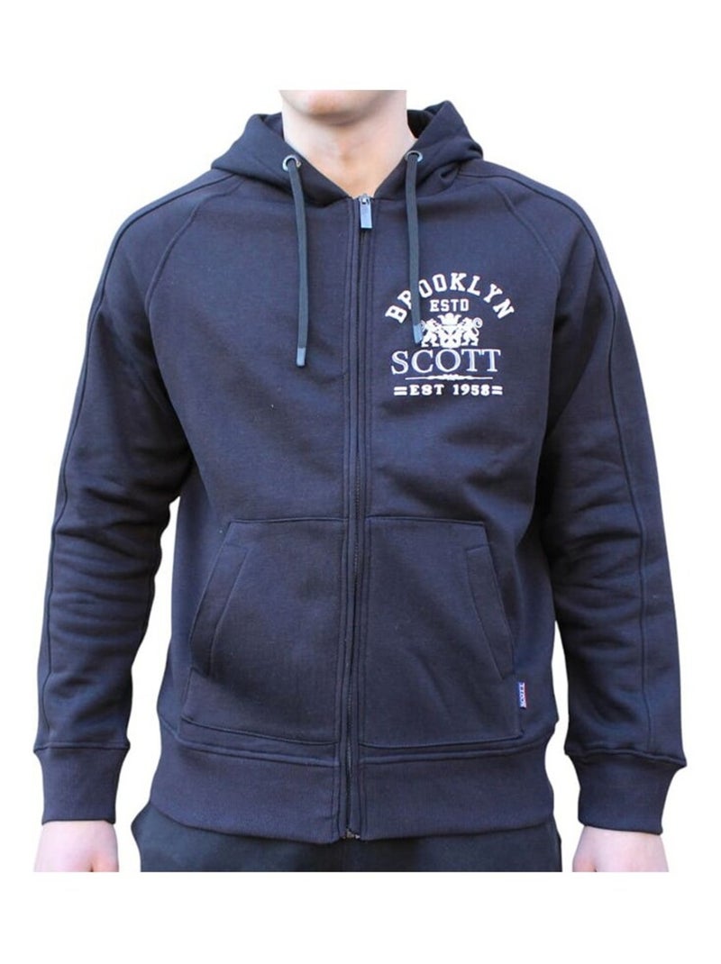 Sweat à capuche homme Scott Bleu marine - Kiabi