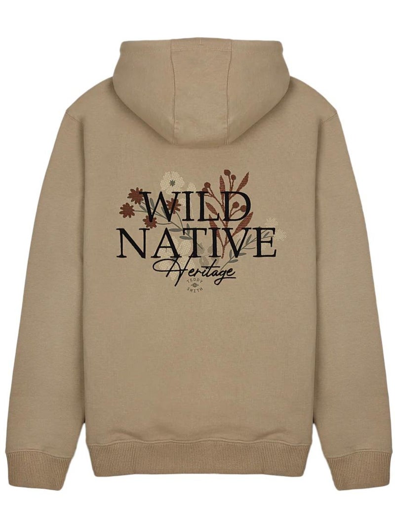 Sweat à Capuche Homme Teddy Smith Beige - Kiabi