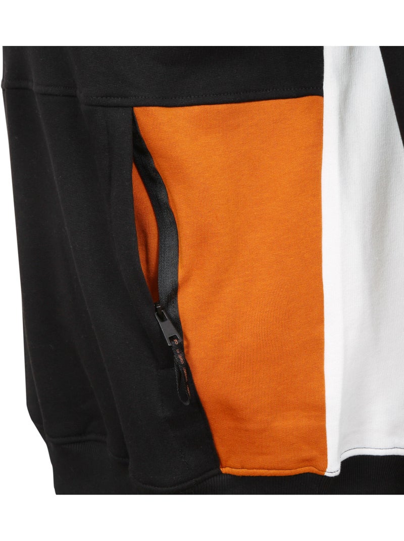 Sweat à capuche homme tricolore avec poche kangourou et logo 1224770 umbro Blanc - Kiabi