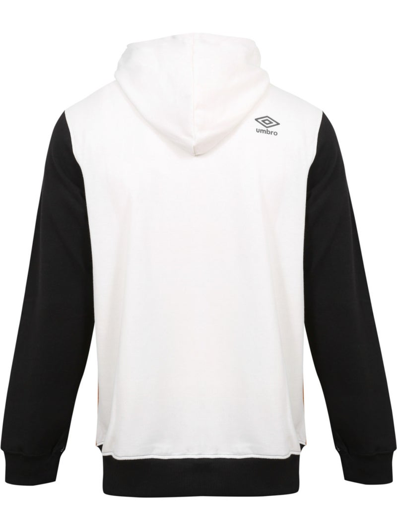 Sweat à capuche homme tricolore avec poche kangourou et logo 1224770 umbro Blanc - Kiabi