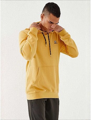 Sweat à capuche homme uni avec poche tommy