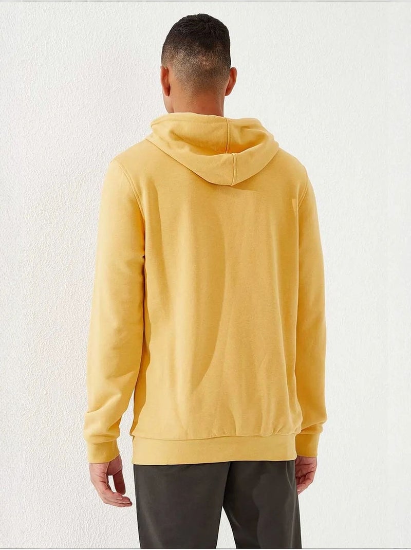 Sweat à capuche homme uni avec poche tommy Ambre - Kiabi