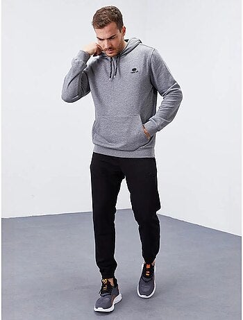Sweat à capuche homme uni avec poche tommy