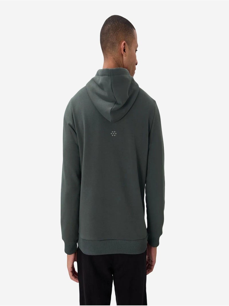 Sweat à capuche homme uni avec poche tommy Vert foncé - Kiabi