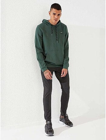 Sweat à capuche homme uni avec poche tommy