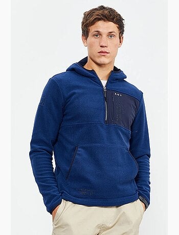 Sweat à capuche homme zippé à mi-hauteur tommy
