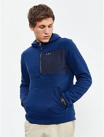 Sweat à capuche homme zippé à mi-hauteur tommy