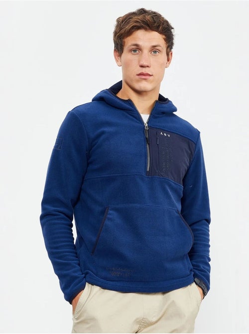 Sweat à capuche homme zippé à mi-hauteur tommy - Kiabi Sweat à capuche homme zippé à mi-hauteur tommy - Kiabi