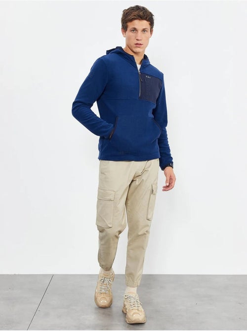 Sweat à capuche homme zippé à mi-hauteur tommy - Kiabi Sweat à capuche homme zippé à mi-hauteur tommy - Kiabi