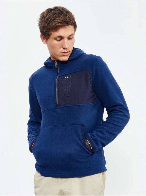 Sweat à capuche homme zippé à mi-hauteur tommy - Kiabi Sweat à capuche homme zippé à mi-hauteur tommy - Kiabi