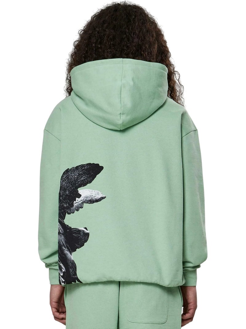 Sweat à capuche honor & glory - 9n1m sense Vert - Kiabi