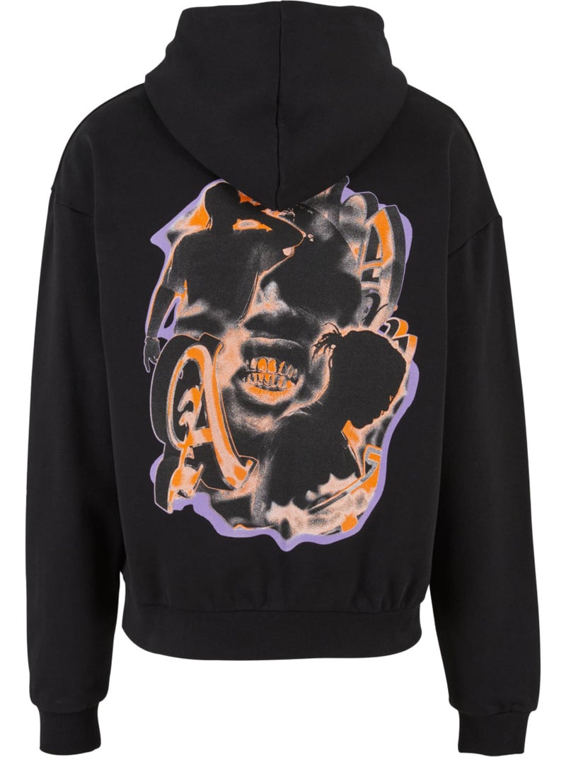 Sweat à capuche hustle - mister tee Noir - Kiabi
