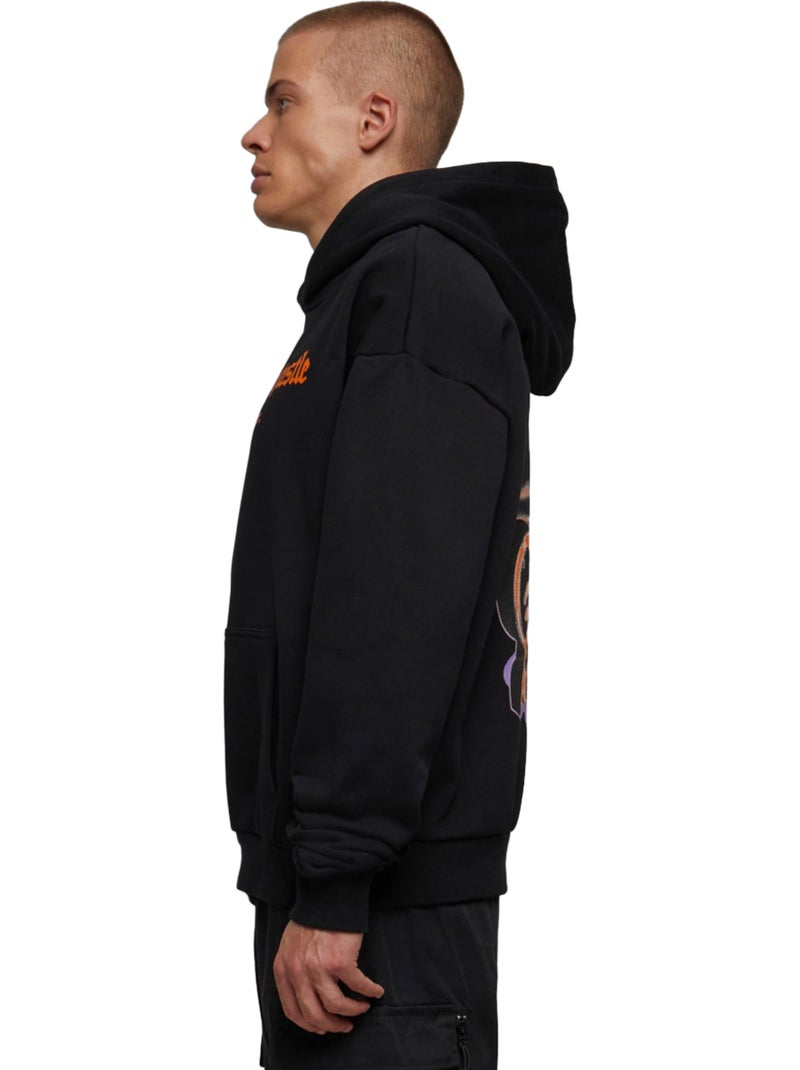 Sweat à capuche hustle - mister tee Noir - Kiabi