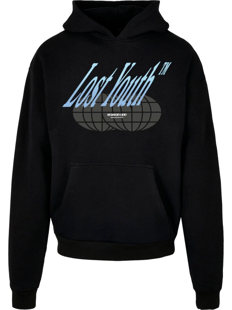Sweat à capuche icon v.5 - lost youth Noir - Kiabi