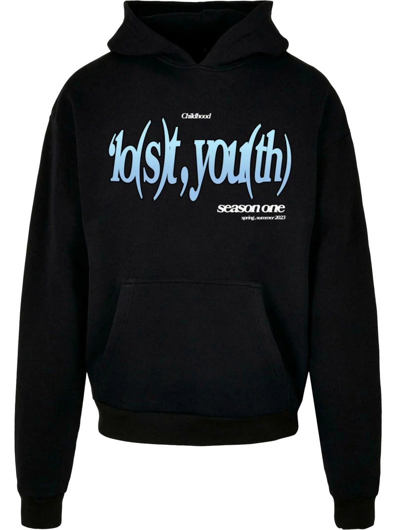 Sweat à capuche icon v.7 - lost youth Noir - Kiabi