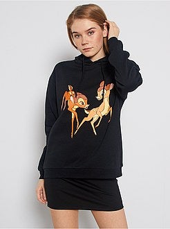 Sweat à capuche imprimé 'Bambi' - Kiabi