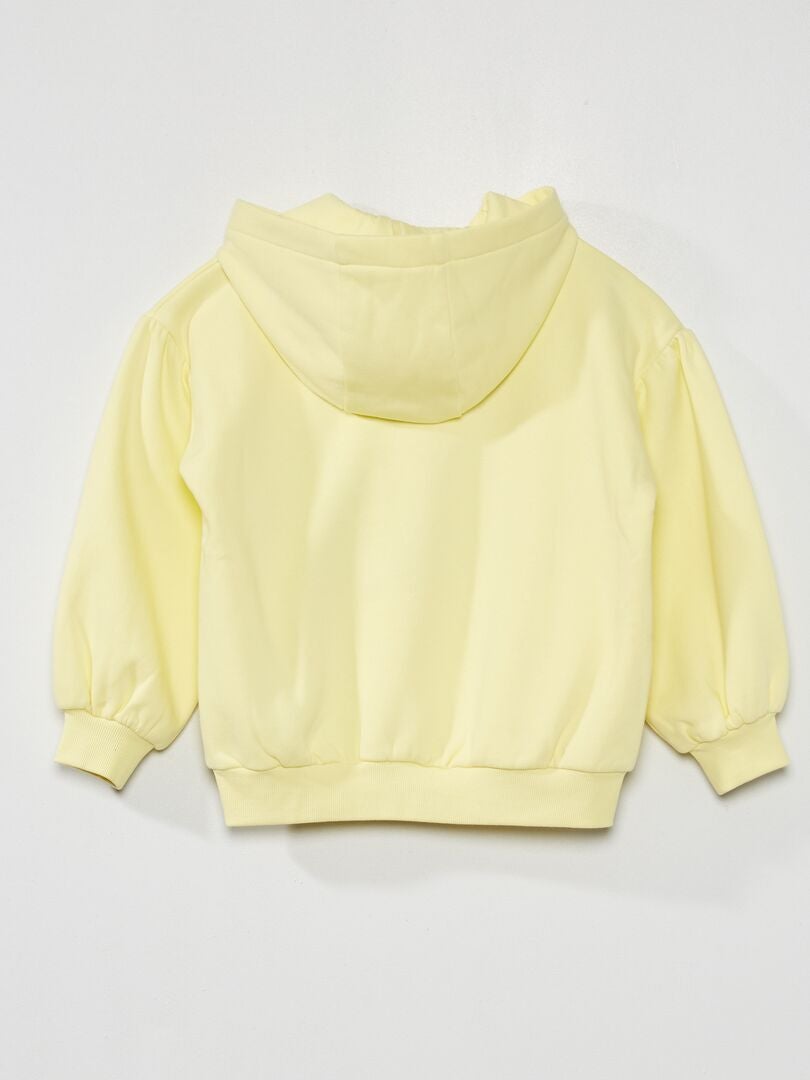 Sweat Femme Pull a capuche decontracte imprime - jaune GOGUQ Jaune