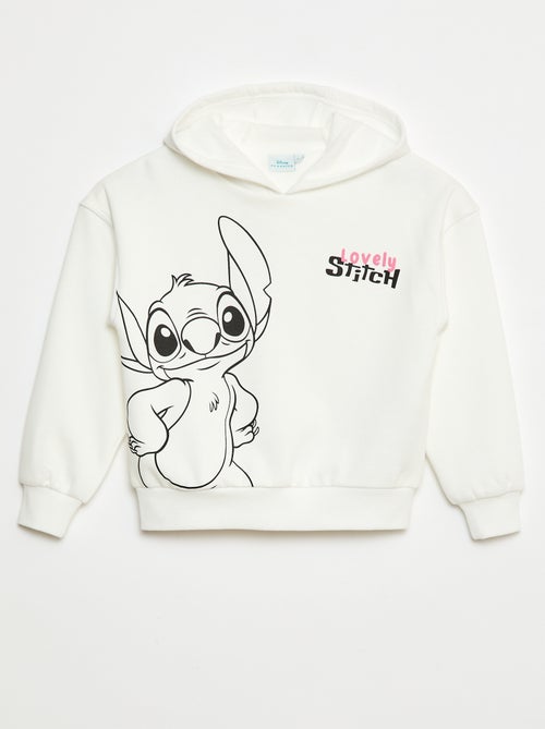 Sweat à capuche imprimé 'Lovely Stitch' - Kiabi