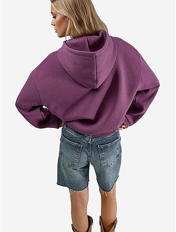 Sweat à capuche imprimé oversize busem