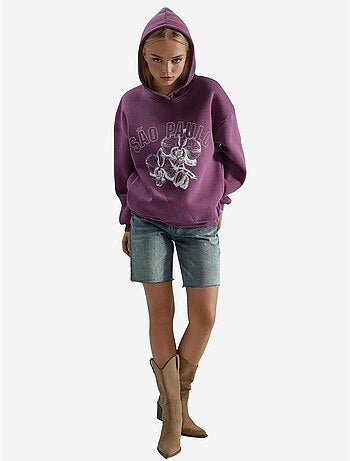 Sweat à capuche imprimé oversize busem