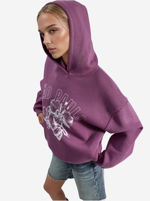 Sweat à capuche imprimé oversize busem - Kiabi Sweat à capuche imprimé oversize busem - Kiabi