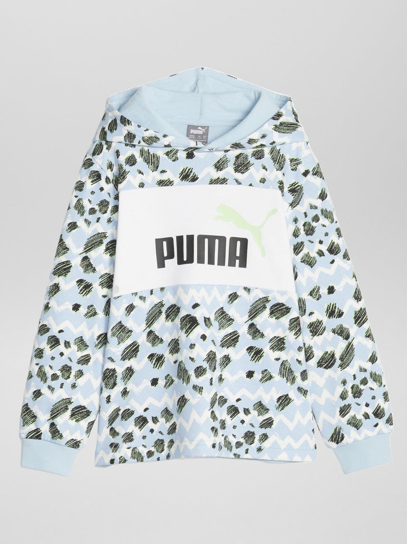Sweat à capuche imprimé 'Puma' Bleu - Kiabi