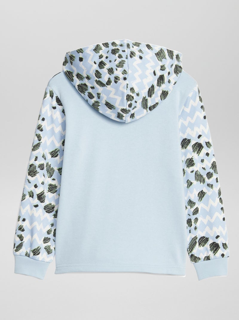 Sweat à capuche imprimé 'Puma' Bleu - Kiabi