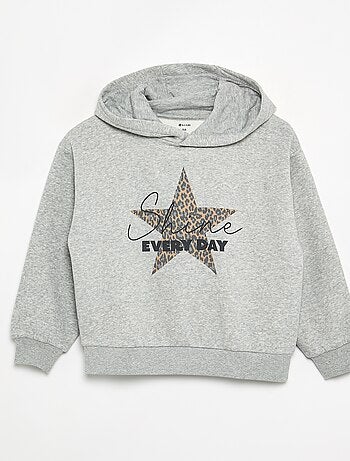 Sweat à capuche imprimé recto/verso