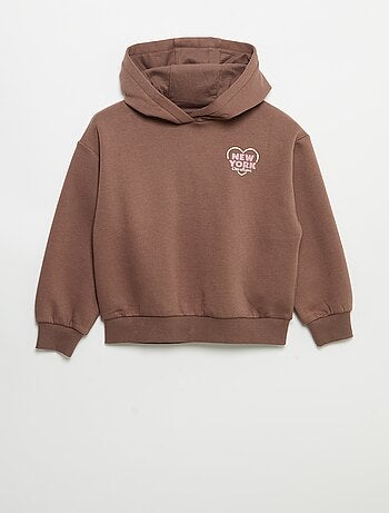 Sweat à capuche imprimé recto/verso