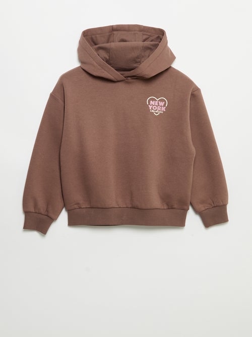 Sweat à capuche imprimé recto/verso - Kiabi
