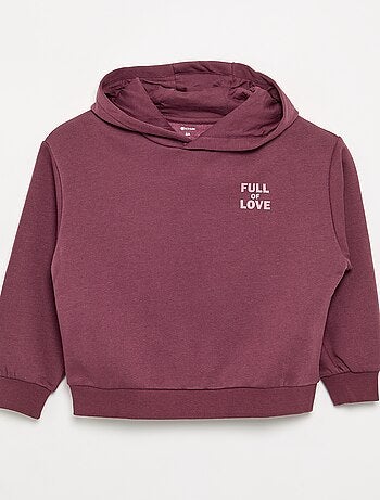 Sweat à capuche imprimé recto/verso