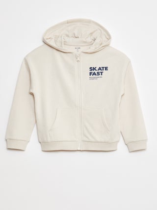 Sweat à capuche imprimé 'skate'