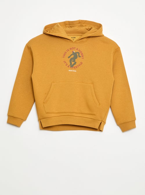 Sweat à capuche imprimé skate - Kiabi