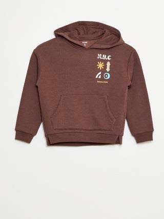 Sweat à capuche imprimé skate