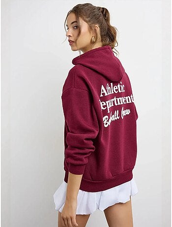Sweat à capuche imprimé surdimensionné