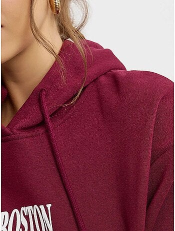Sweat à capuche imprimé surdimensionné