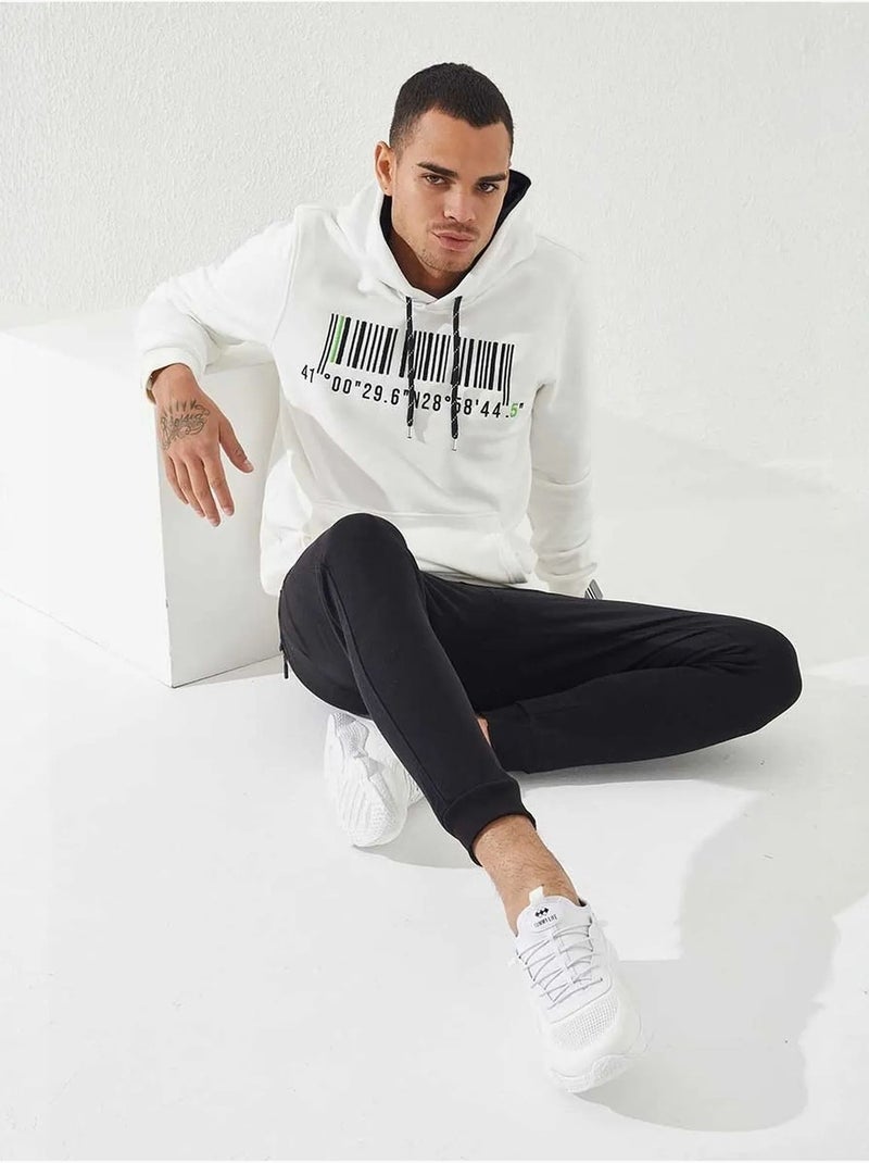 Sweat à capuche imprimé tommy Blanc - Kiabi