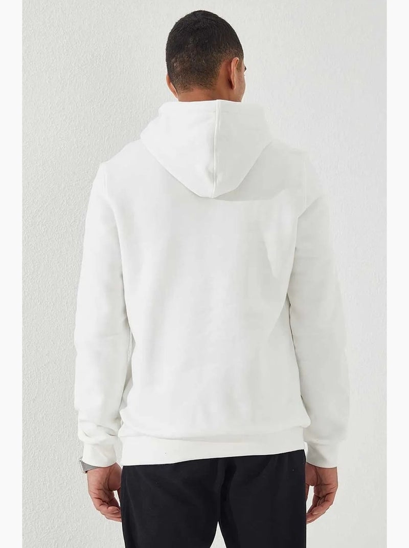 Sweat à capuche imprimé tommy Blanc - Kiabi