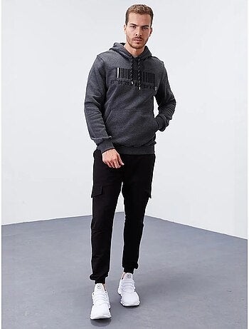 Sweat à capuche imprimé tommy