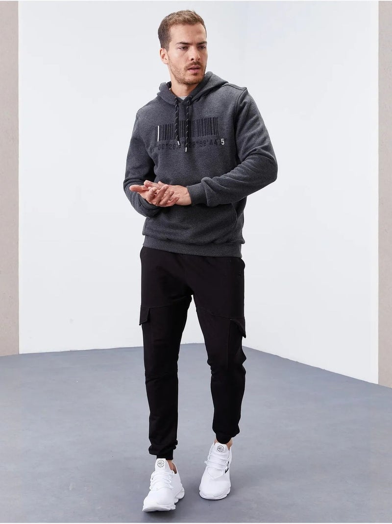 Sweat à capuche imprimé tommy Gris Noir - Kiabi