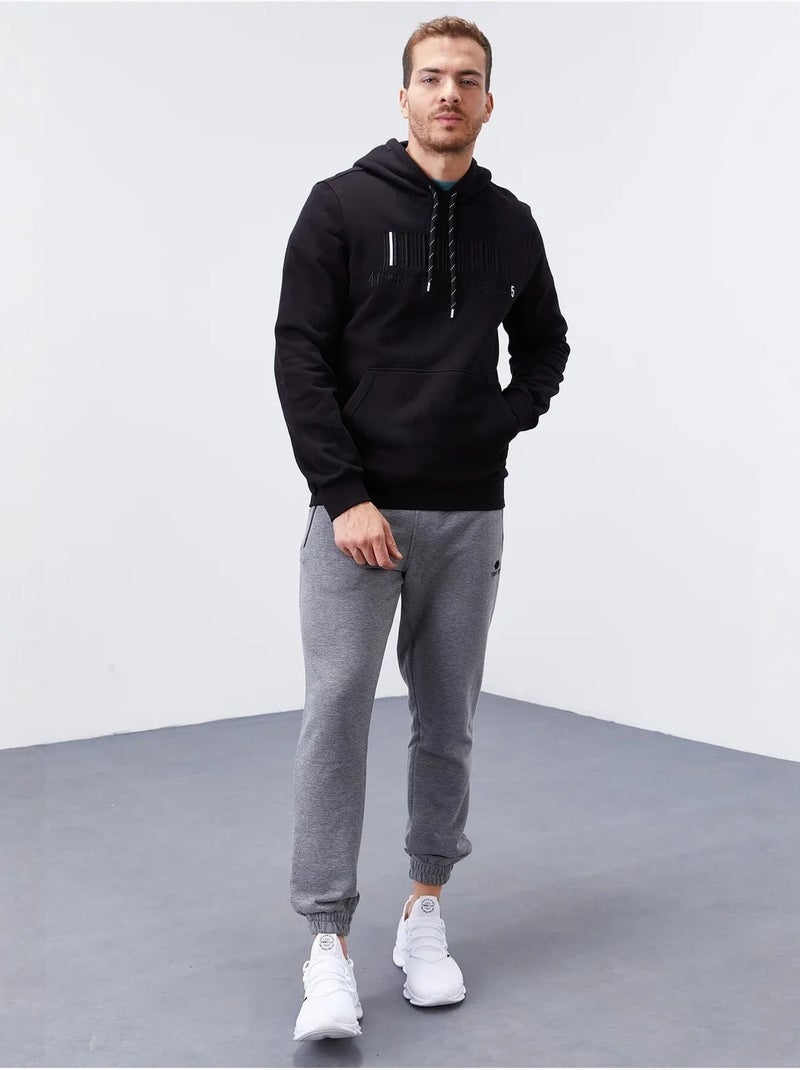 Sweat à capuche imprimé tommy Noir - Kiabi