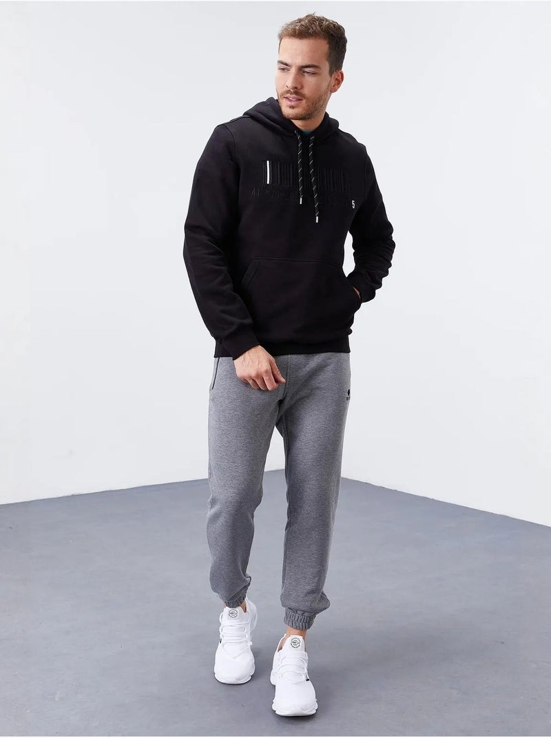 Sweat à capuche imprimé tommy Noir - Kiabi