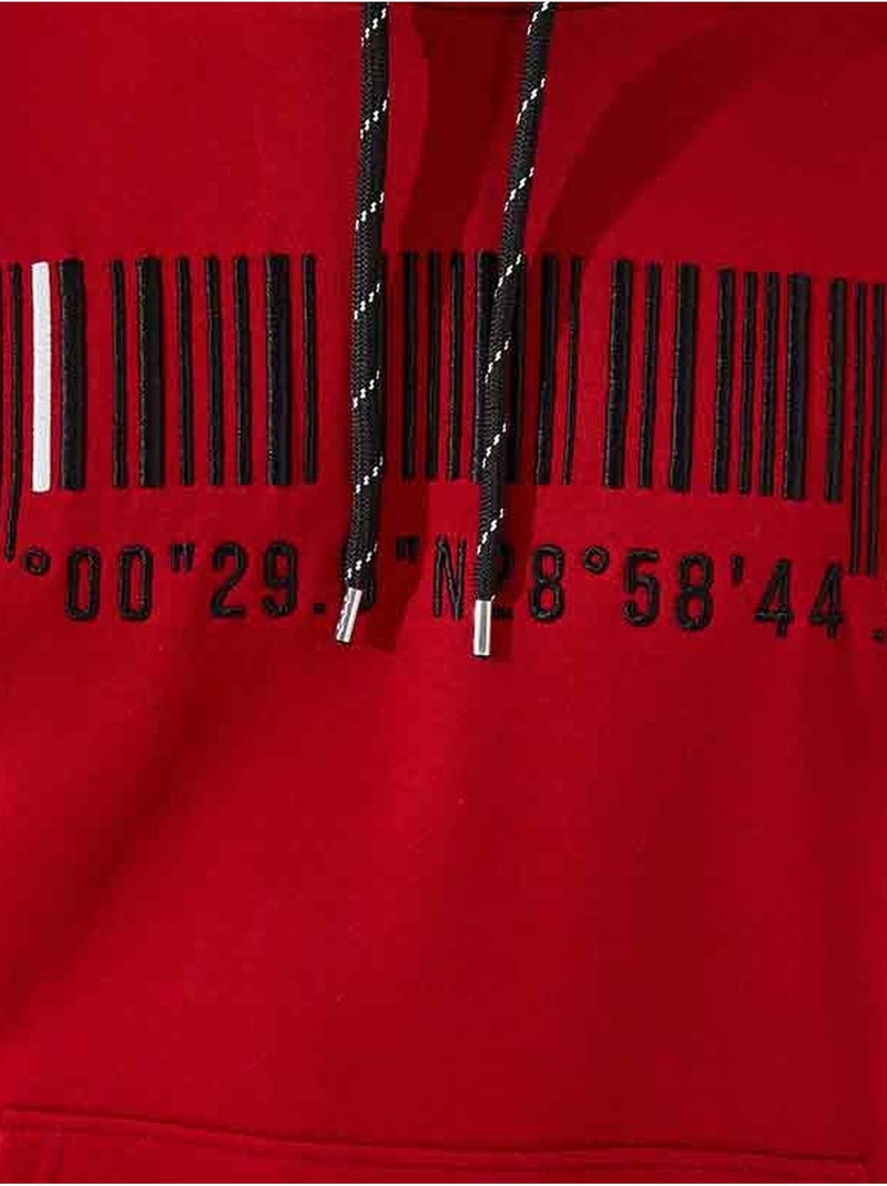 Sweat à capuche imprimé tommy Rouge - Kiabi