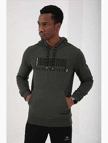 Sweat à capuche imprimé tommy